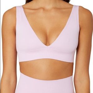 WeWoreWhat - lilac V-Neck Sports Bra Top - size XL - brand new w tags